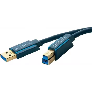 ClickTronic 3m USB3.0 A - B m/m 3m USB A USB B sinine USB-kaabel (70093)