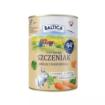 BALTICA regional flavours Puppy Rabbit with carrot - märg koeratoit - 400g