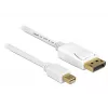 DisplayPort kaabel DeLOCK 83484 Mini DisplayPort 5 m Valge