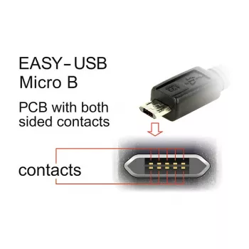 USB-kaabel DeLOCK 83847 USB 2.0 0,5 m USB A Micro-USB B must