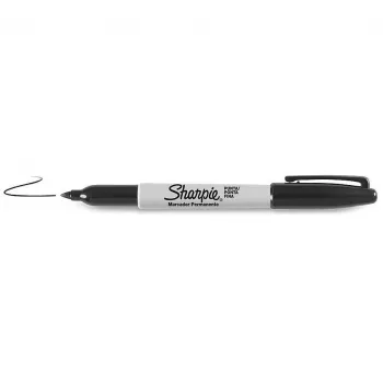 Sharpie Fine Point püsimarker, must, 12 tk
