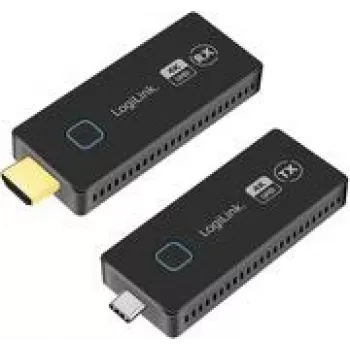 LogiLink HDMI edastuskomplekt USB-C juhtmevaba 30 m - kaabli-/adapterikomplekt - digitaalne/andme (HDW0104)