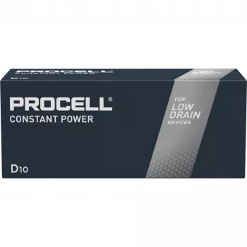 Alkaline D-patarei Procell INTENSE POWER 1,5 V — suure tarbimisega seadmetele, pakis 10 tk