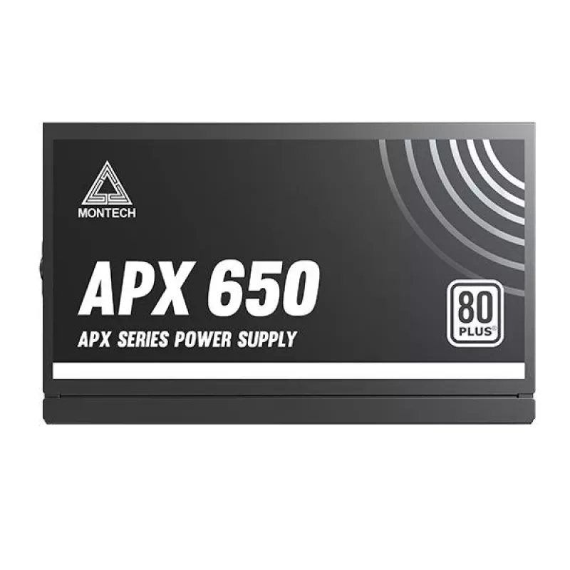 Montech APX650 toiteplokk 650 W 20+4 pin ATX ATX Must