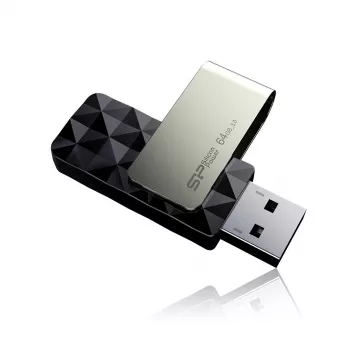 Silicon Power Blaze B30 USB-mälupulk 64 GB USB Type-A 3.0 (3.1 Gen 1) Must