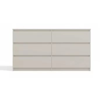 Kummut MALWA M6/140, top e shop – 6 sahtlit, 1380×400×750 mm, kašmiir laminaat
