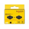 DeLock HDMI 2 - 1 kahesuunaline 4K 60 Hz kompaktne - Jaemüügikarp - Video/Heli lüliti - 2 x HDMI - Lauaarvuti (64072)
