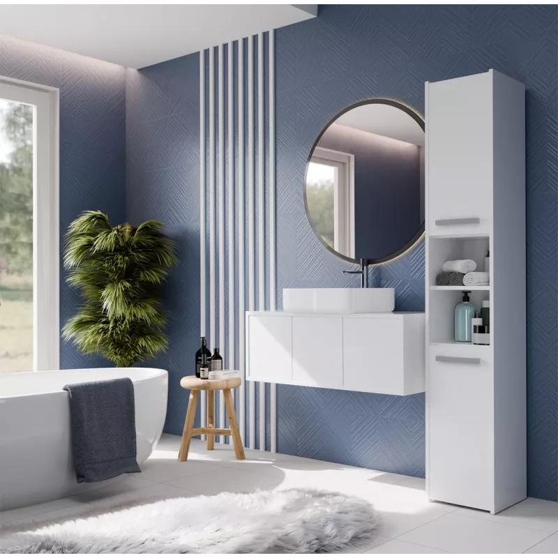 Topeshop S30 valge vannitoakapp valge