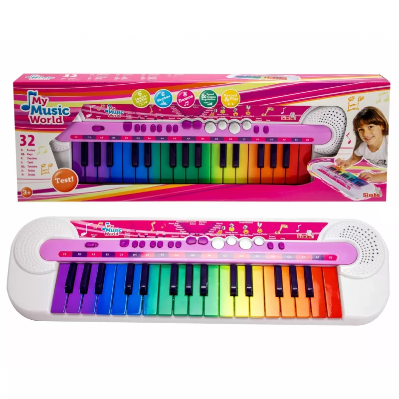 Klaviatuur Simba Toys Benelux My Music World 106834638 puutetundlike klahvidega