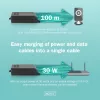 Digitus Gigabit Ethernet PoE+ süstija 802.3at 30 W must