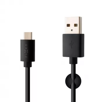 USB-USB-C andme- ja laadimiskaabel FIXED FIXD-UC2M-BK — 2,0 m, must