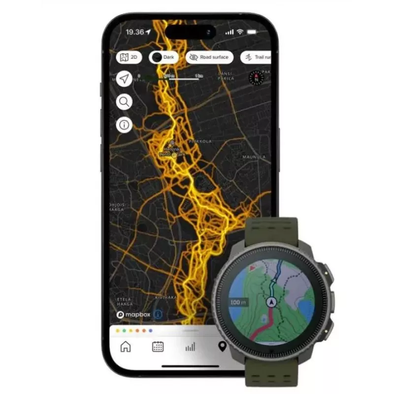 Suunto Vertical 3.56 cm (1.4) Punktmaatriks 49 mm 280 x 280 pikslit Puuteekraan Must GPS (satelliit)