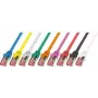 LogiLink CQ2077S RJ45 võrgukaabel, patch-kaabel CAT 6 S/FTP 5.00 m kollane leegiaeglustav, kaablikinnitusega