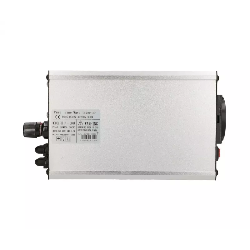 Pingemuundur Extralink OPIP-300W 12V 300W puhas siinus, alumiiniumkorpus, aktiivne jahutus