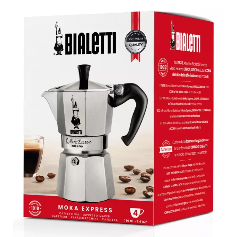 Bialetti Moka Express Moka pott 0,23 L Alumiinium