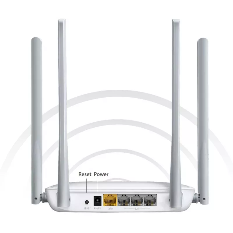 Mercusys MW325R traadita ruuter, ühe ribaga (2,4 GHz), Fast Ethernet, valge