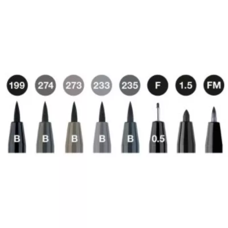 Viltpliiats Faber-Castell 167171 must hall 1 tk ümmargune