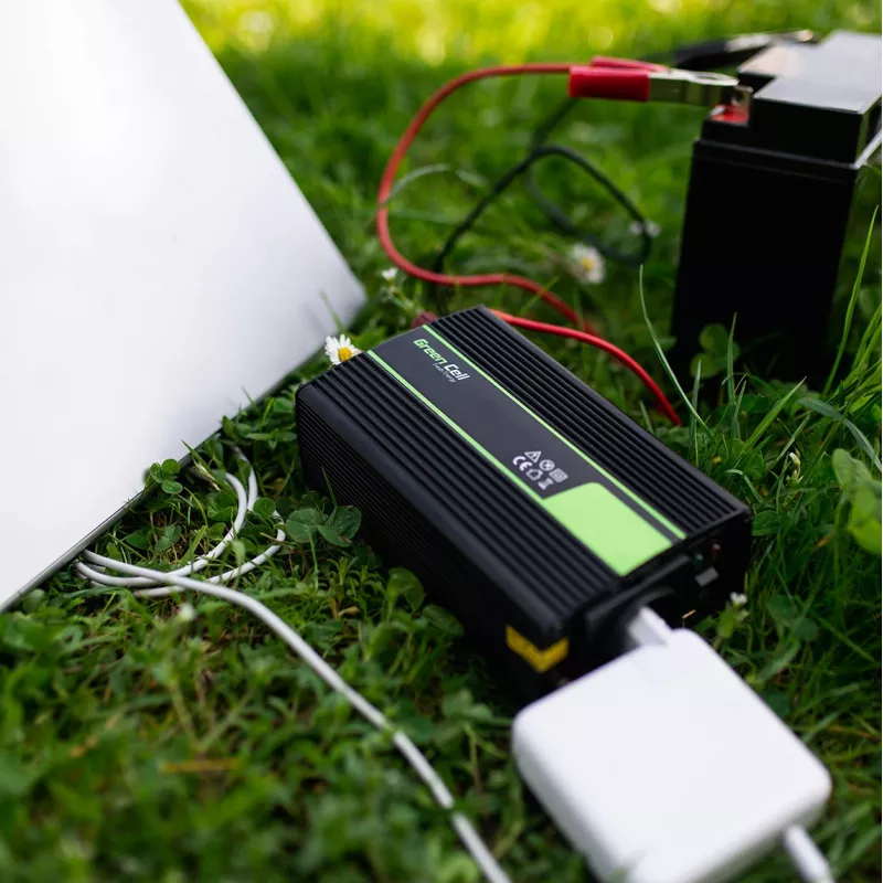 roheline Cell INV08 toiteadapter/pingemuundur välistingimustesse 1000 W must