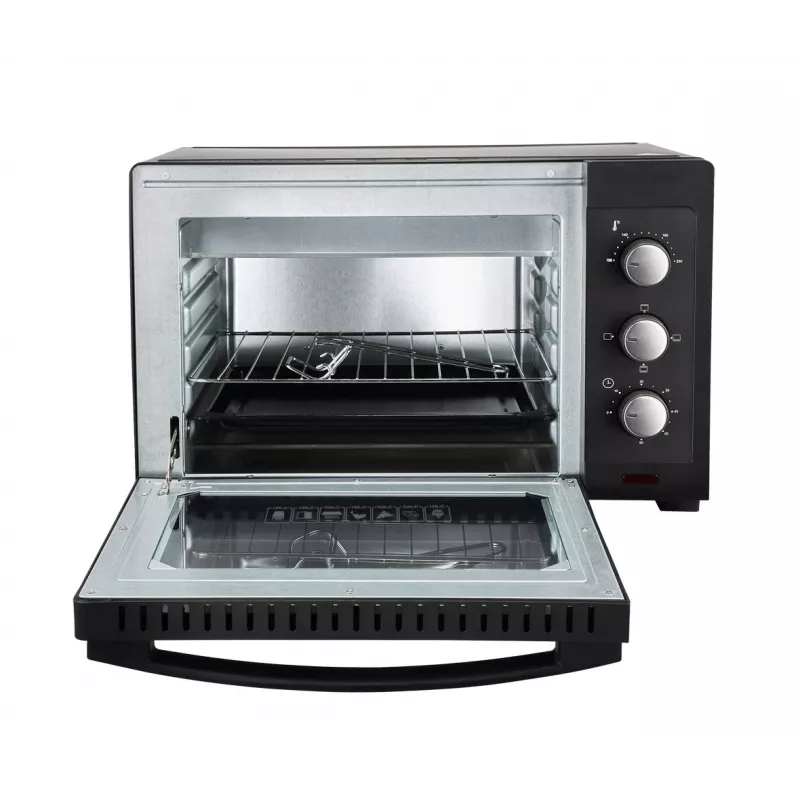 Mini ahi ESPERANZA EKO008N — 20 L, 1280–1300 W, kuni 230°C, 60 min mehaaniline taimer, pöördnupud, klaasuks, eraldiseisev
