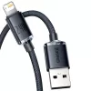 Baseus Crystal Shine kaabel USB-Lightning, 2,4A, 2m (must)
