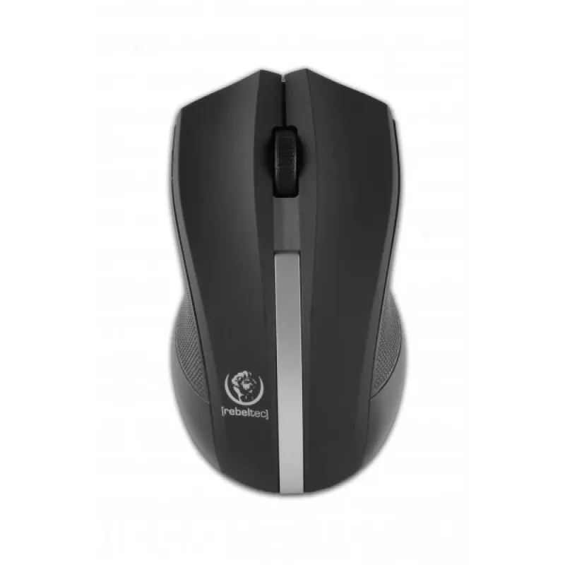 Rebeltec Wireless optical hiir, GALAXY Must/silver, rubber surface