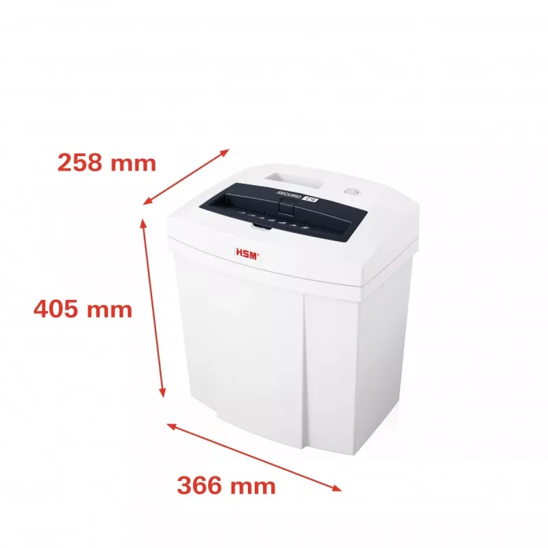 Paberipurustaja HSM SECURIO C14 ribapurustus 22,6 cm Valge