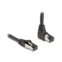 Võrgukaabel DeLOCK RJ45 Cat.8.1 90° ülespoole nurga all / sirge 1 m must