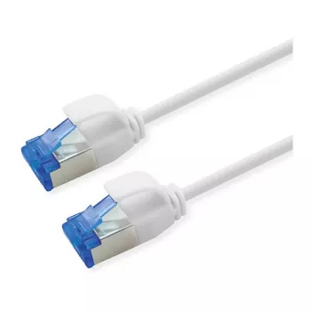 ROLINE patch-kaabel Cat.6A (klass EA) S/FTP (PiMF), LSOH, PoE, valge, 0,3 m