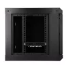 EXTRALINK LITE 6U 530X400 SEINAKINNITATAV RACK-KAPP MUST RIIULIGA