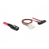 DeLOCK - Sisemine SAS-kaabel (Serial Attached SCSI) - 4-real - 36 kontaktiga 4i Mini MultiLane - Sisemine toiteallikas, 4-kontaktiline, Sisemine SAS, 29-kontaktiline (SFF-8482) - 50 cm (83059)