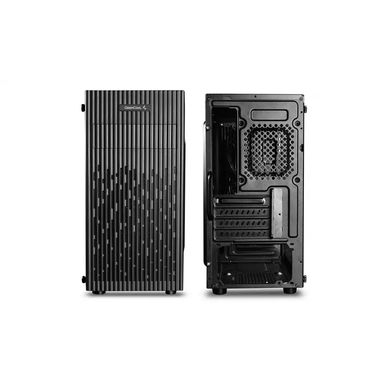 Arvuti korpus DeepCool Matrexx 30 Mini Tower — Micro ATX, karastatud klaas, 3x3.5 tolli / 2x2.5 tolli pesad, GPU kuni 25 cm