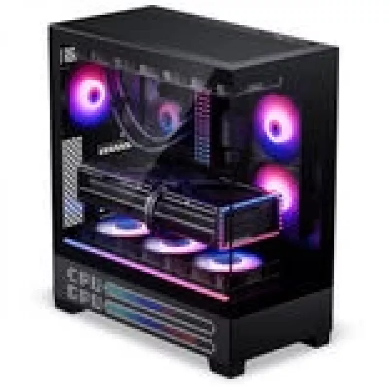 PHANTEKS XT View Matrix PC-korpus, Midi-Tower, E-ATX, karastatud klaas, Matrix LED - must (PH-XT523VM1_DBK01)