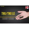 Käsitaskulamp Nitecore TIKI LE — 300 lm, USB-laetav, polükarbonaat, IP66, põrutuskindel, 10,5 g, 55 mm, Must