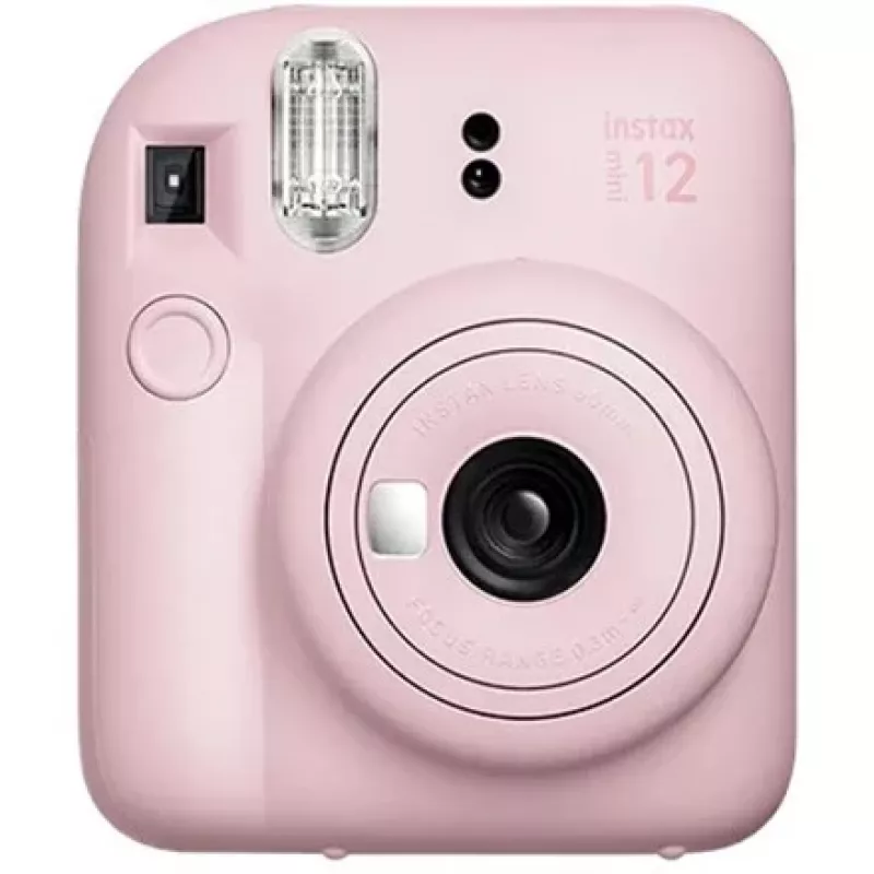 Kiirtrükiga kaamera Fujifilm Instax Mini 12 Roosa — pilt 86×54 mm, film 62×46 mm, fookuskaugus 60 mm