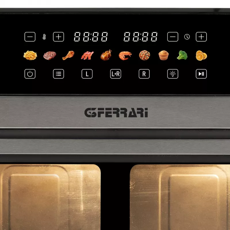 G3 Ferrari G10223 fritüür Topelt 12 L Eraldiseisev 2200 W Kuumaõhufritüür Must, roostevaba teras