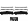LED riba komplekt EUROLITE 4x LED BAR-12 QCL RGBW koos 2 pehme kotiga ja kontrolleriga