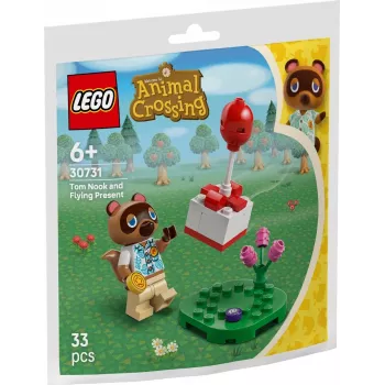 30731 Animal Crossing Tom Nook ja õhupallikingitus, ehitusmänguasi polükott
