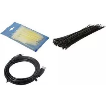 Kaabliside LogiLink KAB0040B 400 x 4,4 mm must nailon