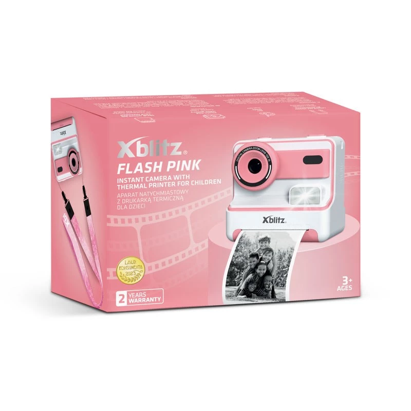 Xblitz FLASH PINK hetkekaamera termoprinteriga lastele