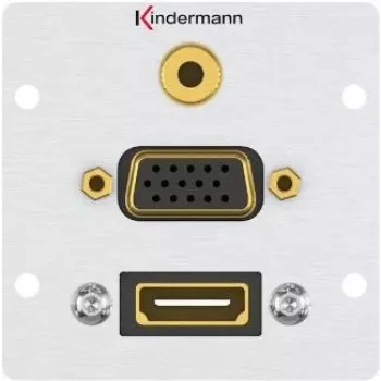 Pistikupesa HDMI + VGA + 3,5 mm Kindermann 7444000586