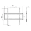 LogiLink BP0036 telerikinnitus/statiiv 139,7 cm (55) Must. Roostevaba teras