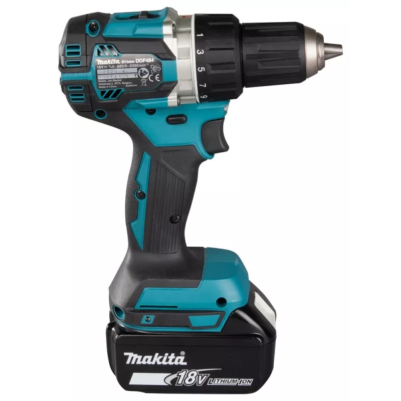 Makita DDF484RFJ puurmasin 2000 RPM 1.8 kg Must, Sinine