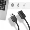 USB-kaabel UNITEK Y-C447GBK 0,5 m USB 2.0 must
