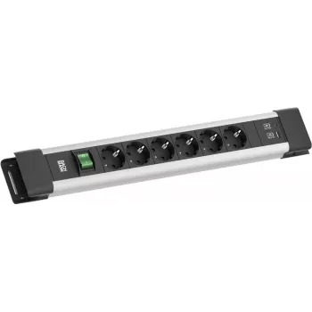 Pikendusjuhe Bachmann CONNECTUS BM005920 — 6x CEE7 pistikupesa, 1x USB-A 22W, 2,0 m kaabel