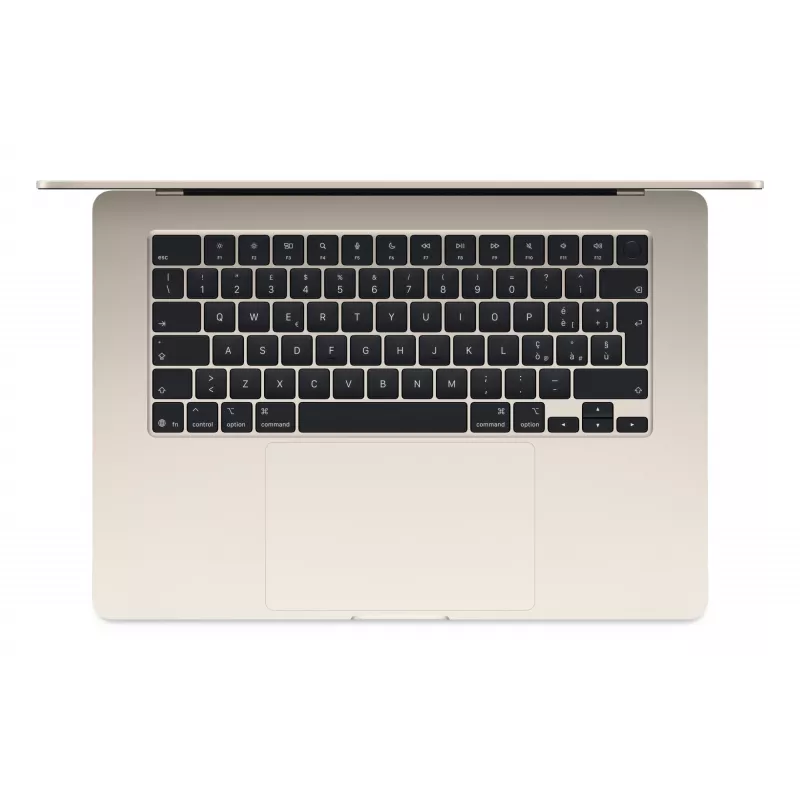 MacBook Air 15, Starlight, M4 (10-CPU/10-GPU), 24GB, 512GB, saksa, 35W Dual USB-C Port toiteadapter, MC6K4D/A