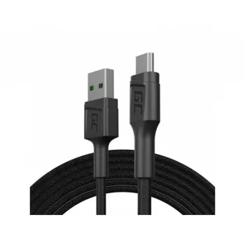 USB 2.0 kaabel roheline Cell KABGC20 — USB-A kuni Micro-USB-B, 1,2 m, must