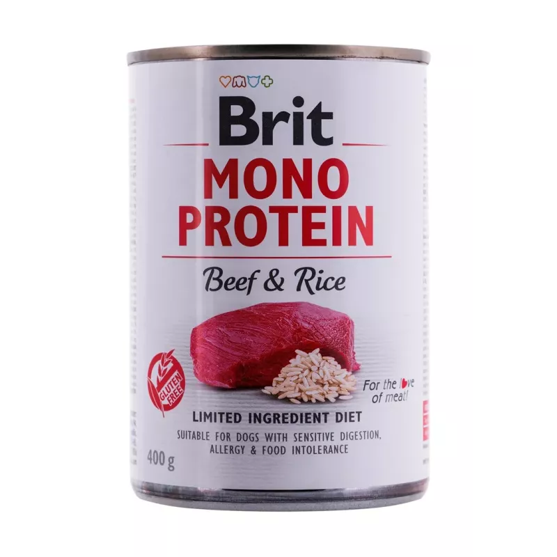 BRIT Mono Protein Beef & Rice - märg koeratoit - 400g