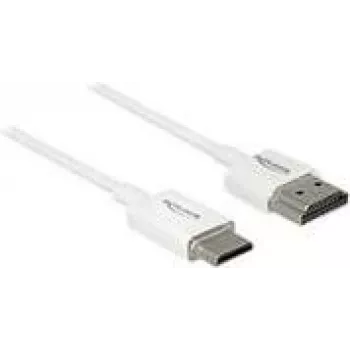 HDMI-kaabel DeLOCK 85140 0,25 m tüüp A tüüp C valge