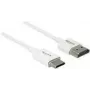 HDMI-kaabel DeLOCK 85140 0,25 m tüüp A tüüp C valge
