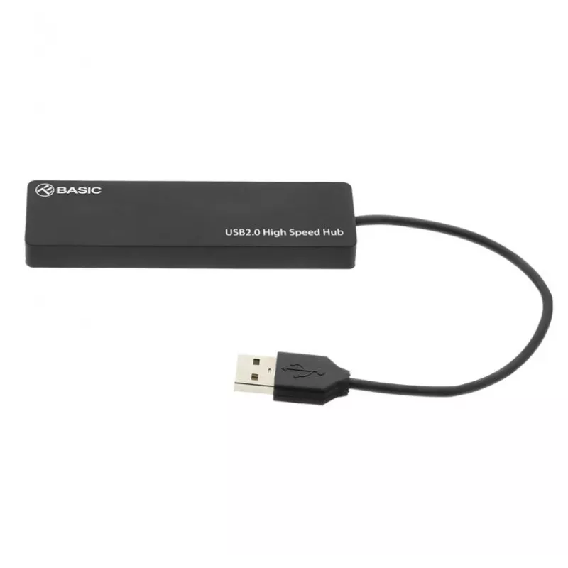USB-jaotur Tellur Basic 4-pordiline USB 2.0 — must, 4x USB-A porti